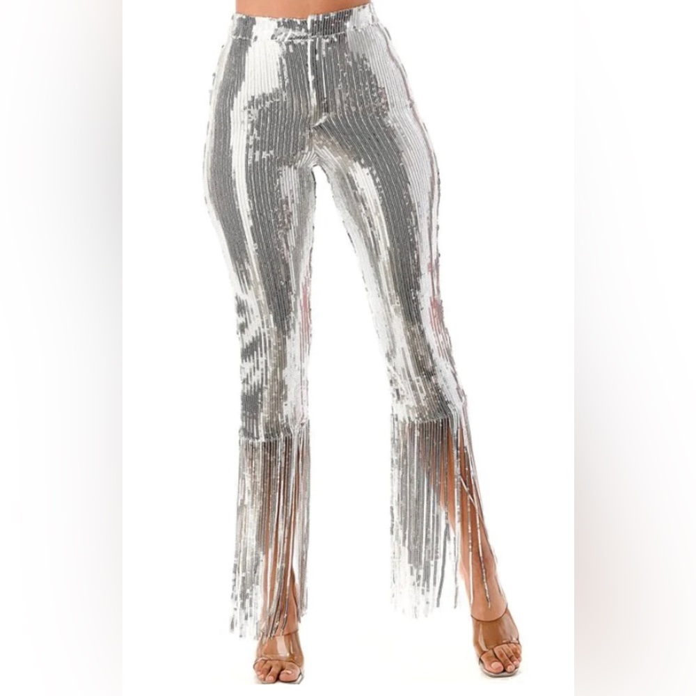🔥🔥Fringe Hem Renaissance Pants🔥🔥🪩 Perfect nightclub/concert attire